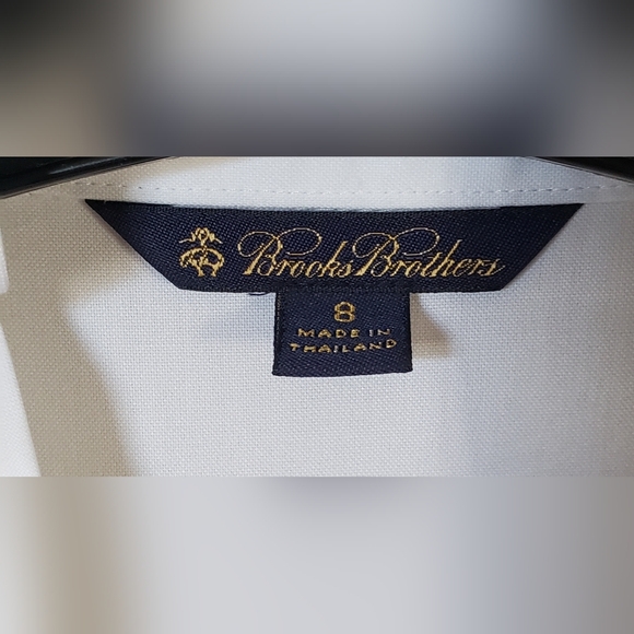 Brooks Brother's Women's White Sleeveless Ruffled Blouse Tank Size 8 - Picture 3 of 6